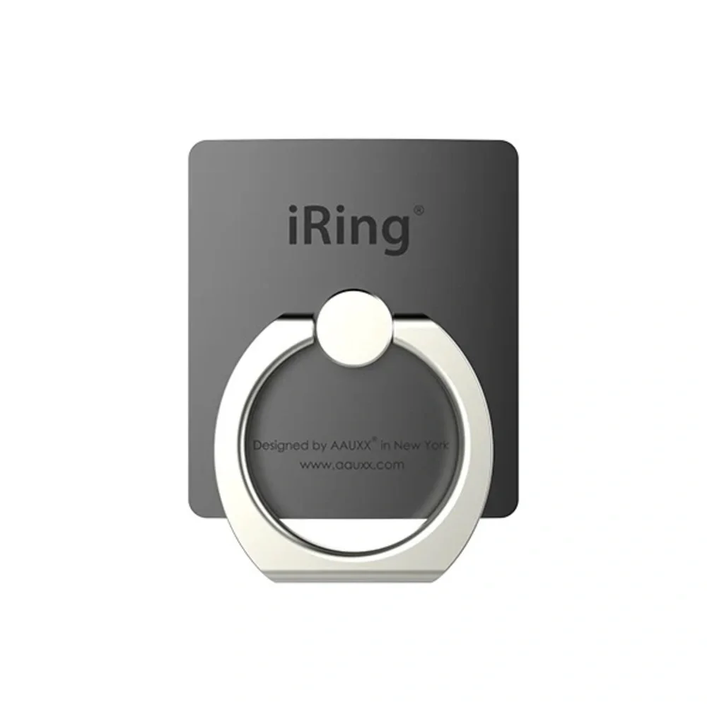 iRing Hook Universal Smartphone Mount in Black with Silver Ring